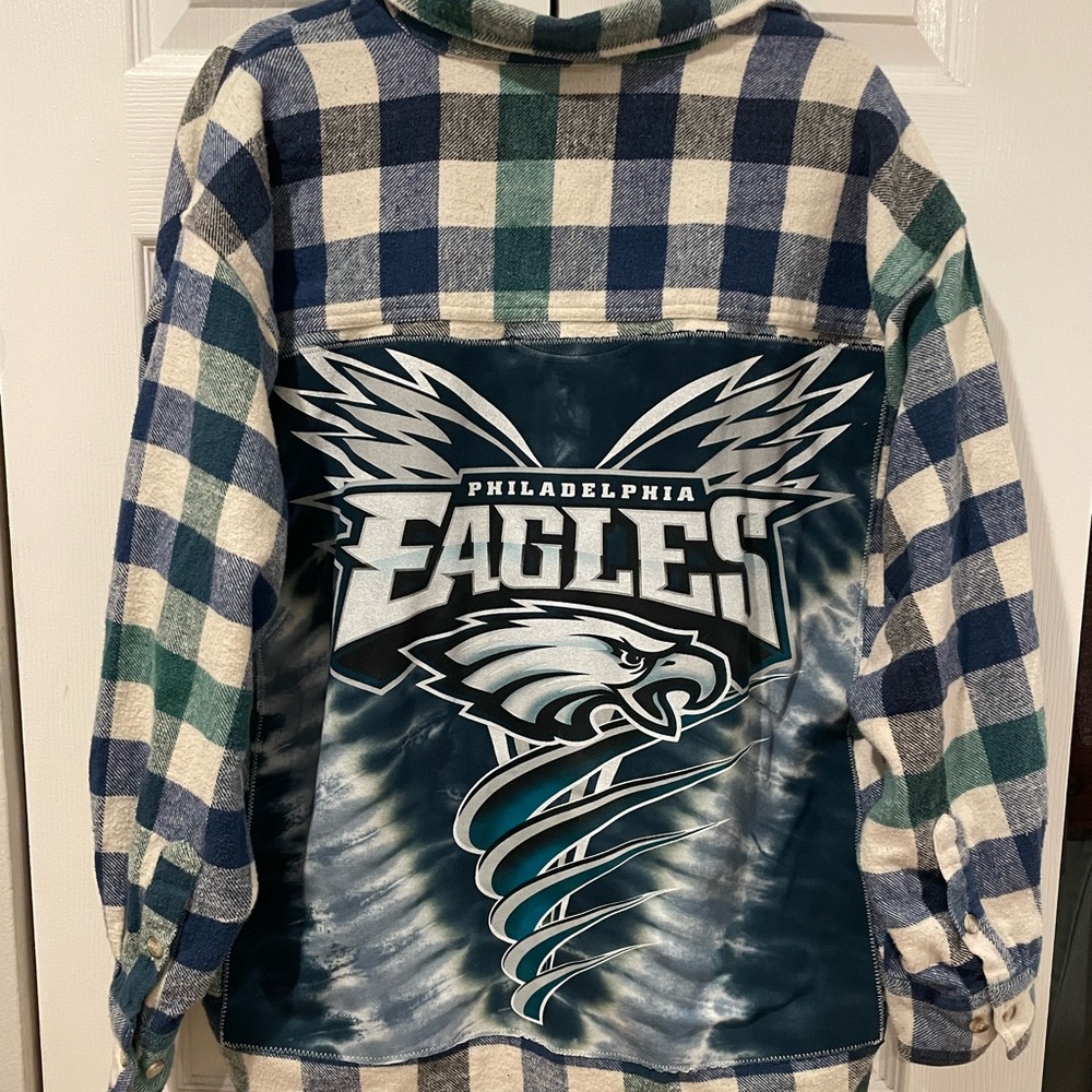 Upcycled Eagles Flannel Size XL